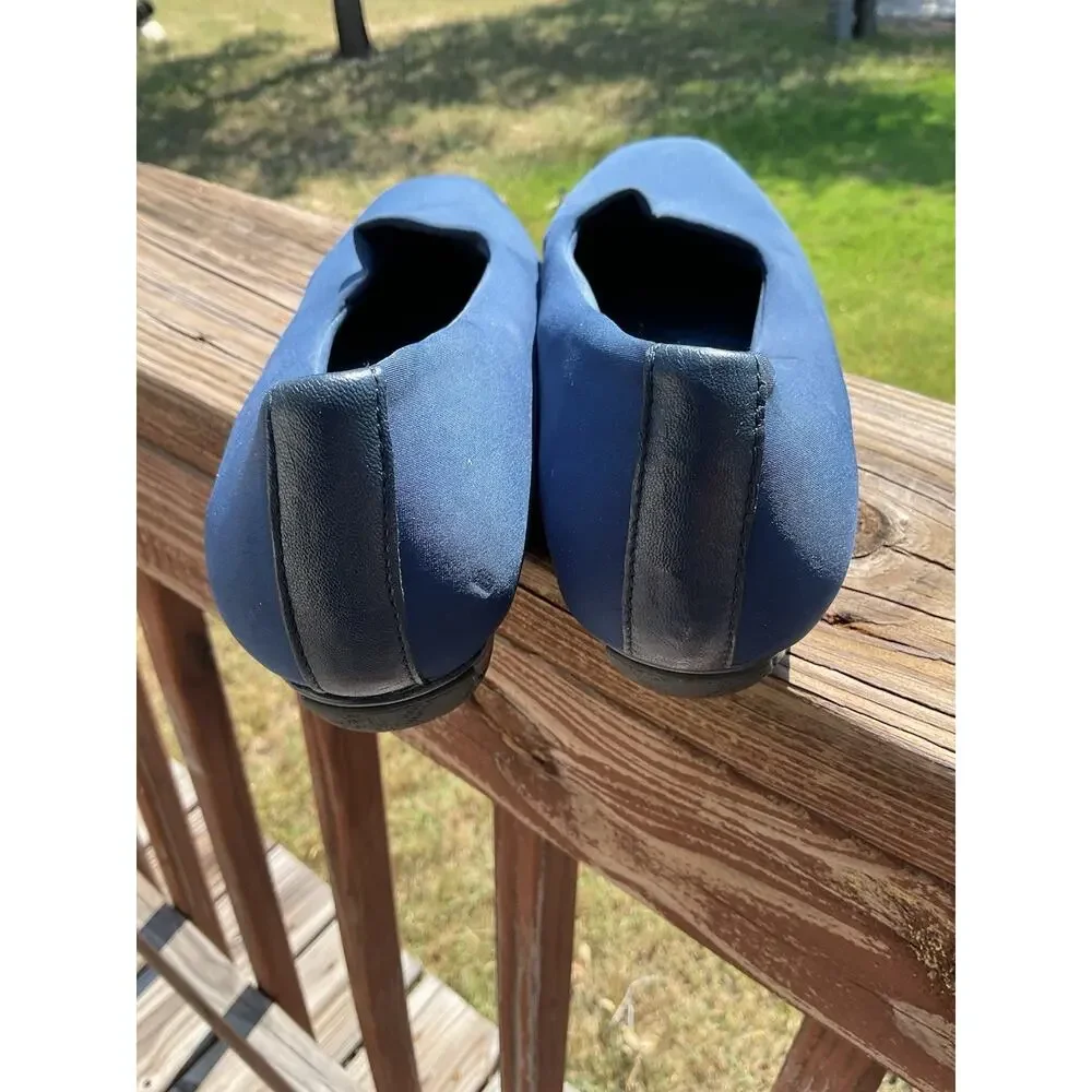 Vionic Orthaheel Techo 8M Navy Blue Treat Powell Slip On Stretch Fabric Shoes